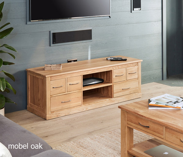 Mobel Oak Widescreen Television Cabinet