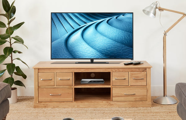 Mobel Oak Widescreen Television Cabinet