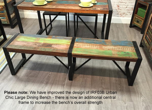 Urban Chic Large Dining Bench