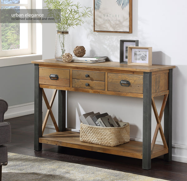 Urban Elegance - Reclaimed Console Table