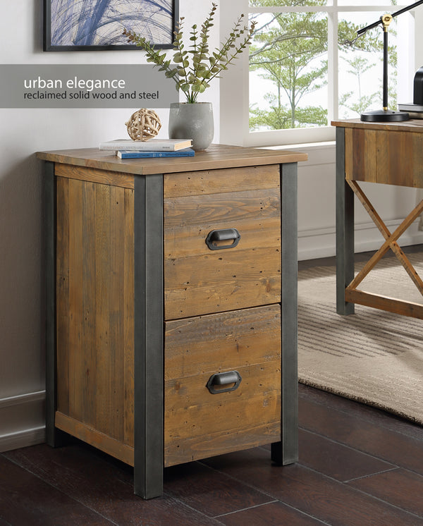 Urban Elegance - Reclaimed Two Drawer Filing Cabinet