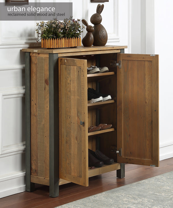 Urban Elegance - Reclaimed Small Shoe Storage Cupboard