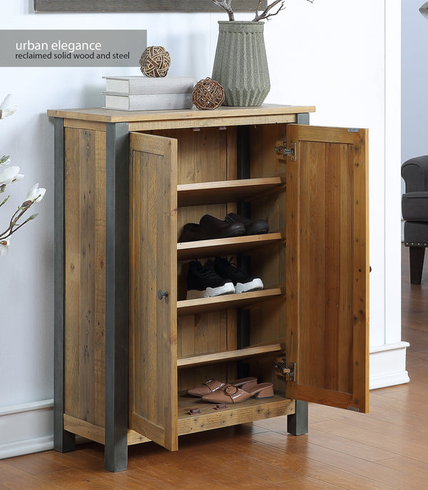 Urban Elegance - Reclaimed Large Shoe Storage Cupboard