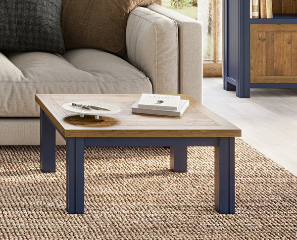 Splash of Blue - Low Square Coffee Table