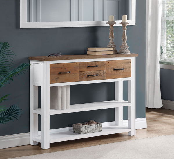 Splash of White - Low Bookcase / Console