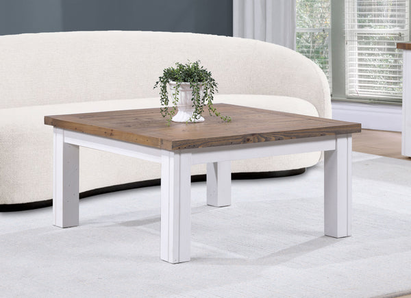 Splash of White - Low Square Coffee Table